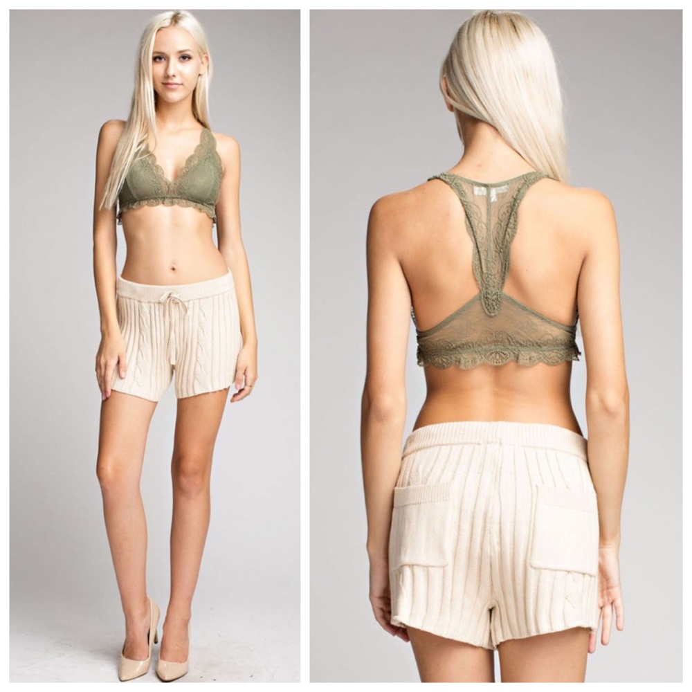 New olive Lace bralette - Picture 1 of 5